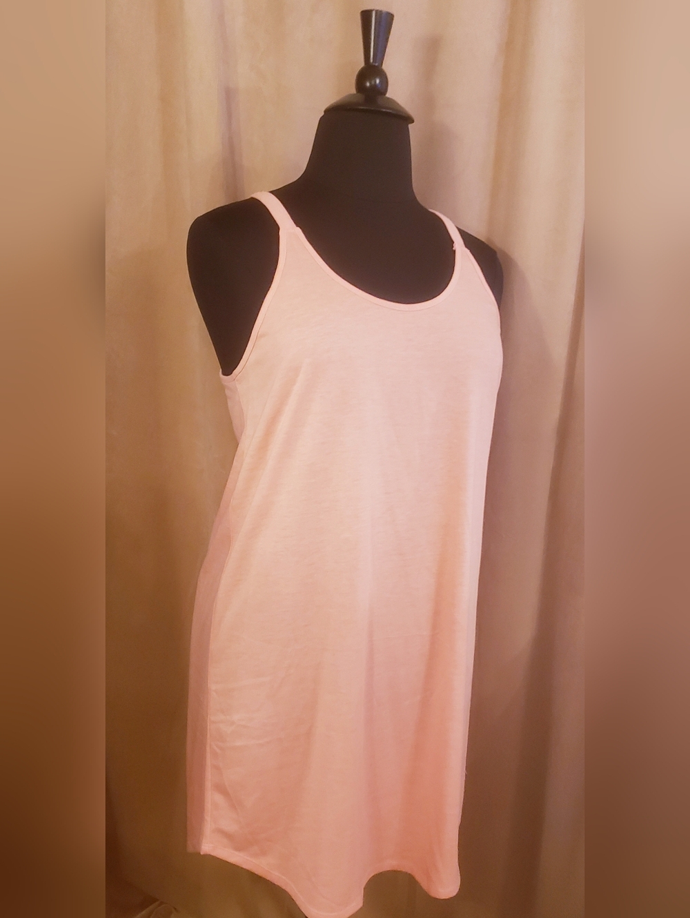 PINK LILY CORAL RACERBACK COVERUP/DRESS